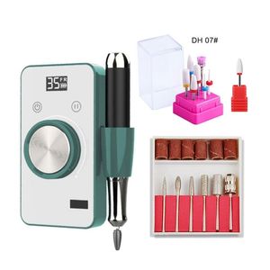 Nail Art Equipment 35000 RPM Electric Drill Machine Rechargeable Manicure Pen Apparatus For Gel Polisher l231219