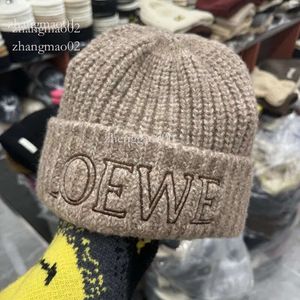 Loewee Hat Oficjalne wysokiej jakości designerka czapki męskie kobiety zimowe popularne wełniane ciepłe dzianinowe kapelusz 798