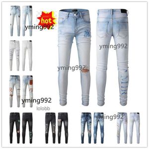 Denim amis Mens 2023 Trousers Biker New imiri amiiri Arrivals Luxury Designer amari Jeans Holes amirl Jean COOLGUY amirlies Pants Man am Clo XZN8