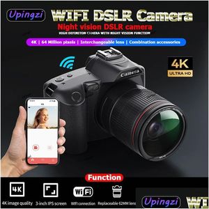 Camcorders Product D5 4K Dual Camera High Definition 64 Million Pixels Wifi Dslr Beauty Digital Night Vision 231025 Drop Delivery Ca Dhsei