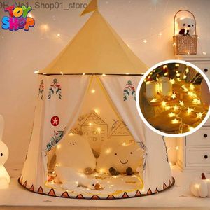 Toy Tents Tents For Events Teepee Tent For Kids Play Tents Indoor Children's Indoor Girl Baby Boy Home Outdoor Castle Game House Toy Q231220