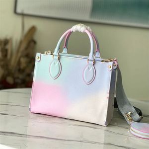 Borsa a tracolla di design di qualità a specchio retrò 10A Borsa a tracolla di lusso arcobaleno con scatola b29