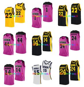 Caitlin Clark Iowa Hawkeyes NCAA Basketball Jersey McKenna Warnock Monika Czinano Addison O'Grady Gabbie Marshall Hannah Stuelke Keegan Murray Martin Size S-3XL