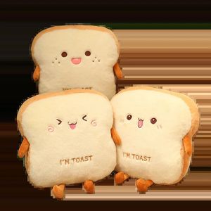 Ekspresja poduszka chlebowa urocza symulacja jedzenie tost miękka lalka ciepła ręka poduszka do domu wystrój dzieci