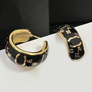 Fashion Women Designer Earrings Brand Letter Stud Ear Hoop Gold Plated Stainless Steel Earring Wedding Party Jewelry Gift Accessory