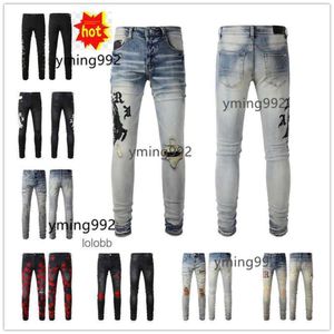 Buracos 2023 Designer New Biker Chegadas Jeans Amari Jean Amirl Man Amirlies Denim Am Amis calças imiri coolguy amiiri calça mens de luxo clo j1r7