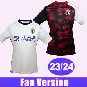 2023 24 Burgos BERMEJO Mens Futebol Jerseys CF Elgezabal Mumoz Curro Matos Home Away Camisas de Futebol Uniforme de Manga Curta