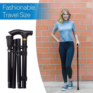 Multifunktion Walking Stick Trekking Poles Telescopic Fold Crutches vandring Stick Crutch äldre metallpinne promenad rotting utomhus 231219