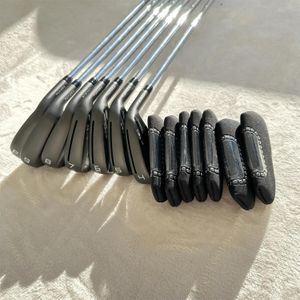 Irons Herren Golf Iron Black P790Golf Club P790irons Set geschmiedete Golfschläger 456789p normale/steife Stahl-/Graphitwellen Kopfcovers