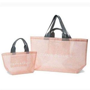 Japanska shoppingväskor Dean DeLuca Beach Bag Saling Bag Women's DD Beach Handväska 220824275N