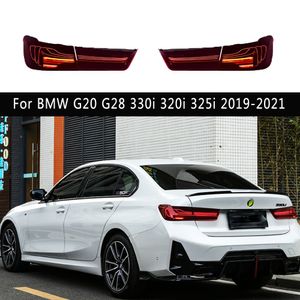 BMW G20 G28 330I 320I 325I 19-21 Araba Işığı Dinamik Salel Dönüş Sinyal Fren Ters Parkı Arka Lamba Çalışma LED Kuyruk Işık Montajı