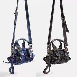 Venda quente sac original espelho qualidade denim hobo sacos de mão marcas famosas luxurys bolsas ombro bolsa feminina designer saco dhgate novo