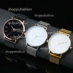 HBP Casual Classic Mens Watches Business Design Clock Stainless Steel Ultra-thin Mesh Band Quartz Men Watch Montres De Luxe