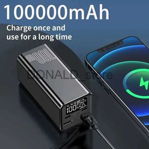 Cell Phone Power Banks Compact and High-power 100W Laptop Power Bank 100000 Milliampere Compatible Bidirectional Super FastCharging Mobile Power Supply J231220