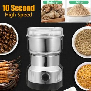 Manual Coffee Grinders Multi-functional EU Plug 150W Coffee Grinder Stainless Electric Herbs/Spices/Nuts/Grains/Coffee Bean Grinding 231219