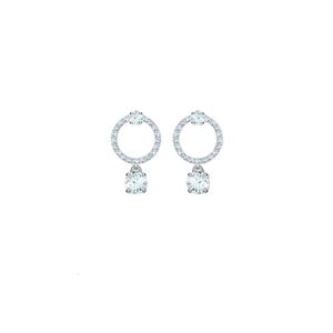 Swarovski brincos designer jóias feminino original de alta qualidade charme novos anéis simples gota pingente brincos feminino