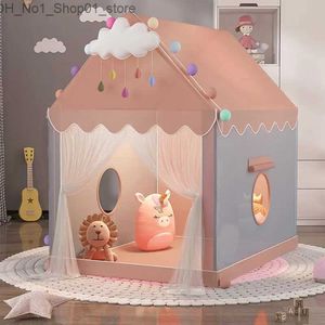 Toy Tents Children Girl Boy Foldable Toy Tent Indoor Play House Toys Princess Castle Game Baby Bed Divine Tool Game House Baby Gifts Q231220