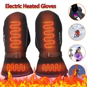 Electric Heating Gloves USB Charging Electric Heated Gloves Cold-Proof 3 Gear Temperature Climbing Hiking Cycling Hand Warmer 231220