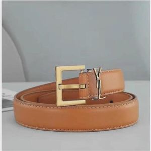 Belt for Woman Fashion Gold Needle Buckle Man Womens Belts Genuine Cowhide 6 Colors219T