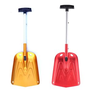 Spade Shovel Araba Alüminyum Taşınabilir Yardımcı Yardım için Yükseltilmiş Kar Hafif Acil Snowmobile Kamyon Aracı Damla 231219