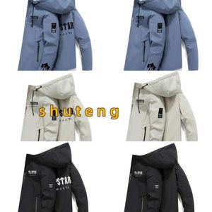 Jackor Nya mäns dragkedja jacka Spring Fall Trapstar Brand Fall/Spring Blazer Casual Trend Fashion Coat 388