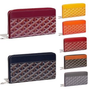 Luxus Matignon Leder Langer Wallet -Kartenhalter Zippy Wallets Designer -Taschen für Frauen -Männer Clutch Key Beutel Spiegel Qualität Münze Geldbörse Passhalter Key Walle