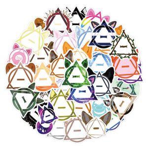 50PCS Therian Symbol Stickers Fox Therian Animals Graffiti Stickers for DIY Luggage Laptop Skateboard Motorcycle Bicycle Decals