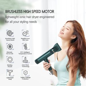 Professional Hair Dryer Strong Power Barber Salon Styling Tools Cold Wind Brushless Motor Low Noise Household 231220