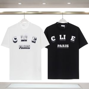 メンズデザイナーT Tシャツメンシャツ3次元レターエームスチールシールテクノロジーカジュアルファッショントレンドコットンショートスリーブS-5XL