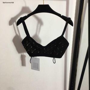 Mulheres colete designer senhoras roupas verão moda peito carta menina de alta qualidade tubo superior suspender colete dez 19 fw