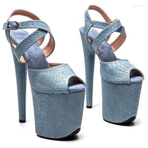 Sandálias laijianjinxia 20cm/8 polegadas pu superior sexy mulheres exóticas/menina plataforma moda salto alto pólo sapatos de dança 057