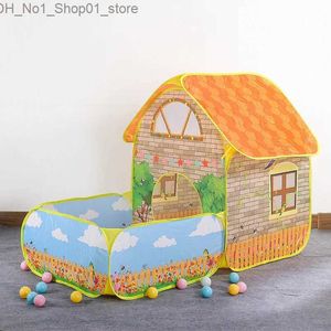 Tendas de brinquedo tocam tacos de bola de brinquedos para crianças bolas de oceano piscina house house dobrável infantil tendas de brinquedos de túnel de túnel de túnel q231220