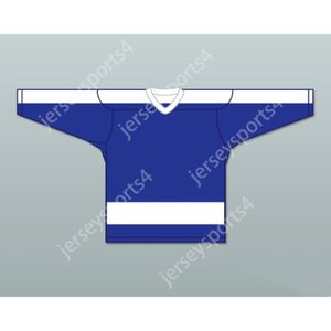 Personalizzato TORONTO BAY LEAVES PRATICA HOCKEY JERSEY SCTV POWER PLAY NUOVO Top cucito S-M-L-XL-XXL-3XL-4XL-5XL-6XL