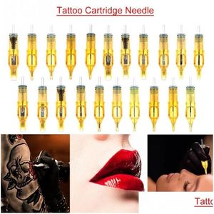 Agulhas de tatuagem Agulhas descartáveis de cartucho de tatuagem 3Rl / 5Rl / 7Rl / 9Rl / 5M1 / 7M1 / 9M1 / 5Rs / 7Rs / 9Rs para microblading maquiagem Hine Drop Delivery Dhafi