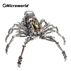 3D Puzzles Microworld Metal Puzzle Animal Spider King Plus Versão Modelo Jigsaw DIY Kits de Montagem Presentes de Aniversário para Adultos Adolescentes 231219