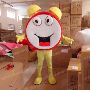 Adulto tamanho despertador mascote traje dos desenhos animados tema personagem carnaval unisex halloween carnaval adultos festa de aniversário fantasia roupa para homens mulheres