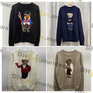 men's Sweaters Ralph Designer Mens Polos Sweater Womens Lauren Pullover Bear Crewneck Knitted Long Sleeve Casual Printed Asian Fqn1 P62x#