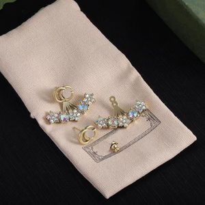 high quality Retro Simple Style Large Letter Stud Earrings Designer Letter Earring For Women Jewelry Accessory Gifts luxury brand gift