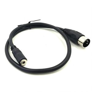 3.5 female to MIDI5 core male audio plug adapter cable DIN5P to DC3.5 female