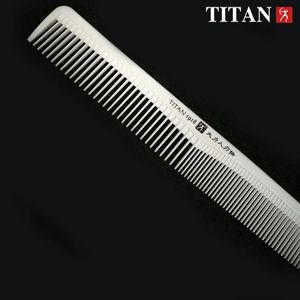 Escovas de cabelo titan pente profissional pente de cabelo médio corte pente salão barbeiro estilo escova ferramenta pente de cabelo branco 231220