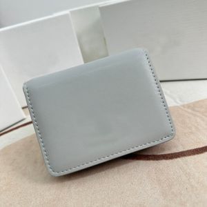 女性クレジットカードホルダーコイン財布ブランドデザイナーウォレット折りたたみ式オーガナイザージッパーポーチレザーファッションハンドバッグオリジナルボックス