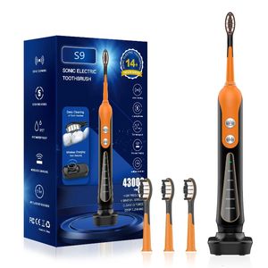 Subort S9 Sonic Electric Tooth Brush Cordless USB uppladdningsbar blekning Tandborste vattentät ultraljud Automatisk tandborste 231220