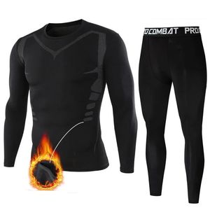 Winter Thick Long Johns Men Thermal Underwear Set Keep Warm Tops Legging Fleece Thermo Sport Clothing 231220