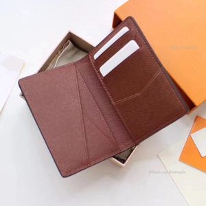 Luksusowe kobiety projektanta portfela torebka torebka moda karta Karta Holers Mężczyźni z oryginalnym pudełkiem wysokiej jakości hurtowo -panie dziewczyny