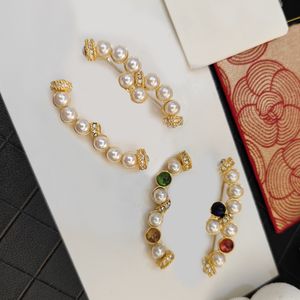 High Quality Pins Brooches Various Celebrity Women Brooch Fashion Designer Pins Pearl Diamond 18k Gold Plated Silver Copper Woman Accessories For Dinner Party