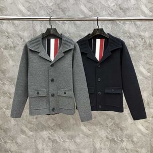 Herrenjacken Tb Neue verdickte Kaschmirjacke Mantel Herbst/Winter Lässige Langarm-Pull-Outwear für Männer und Frauen