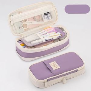 Pencil Case Stationery School Office Supplies Large Capacity Cases Pouch Desk Storage Bags Students Kids Pen 231220