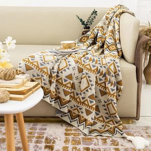 Decken Böhmische gestrickte Überwurfdecke Nickerchen Bett Plaid Tapisserie Tagesdecke mit Quaste Überwürfe für Couch Weihnachten Heimdekoration Geschenk