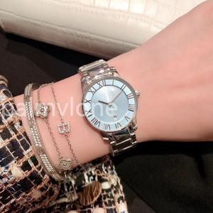 Designer Watches Orologio Women's Quartz Watch Full Rostly Steel Tiffayy/Light Blue Face Super Luminous Waterproof Wristwatch Montre de Luxe