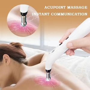 Massageador de corpo inteiro 5 em 1 caneta de ponto de acupuntura eletrônica EMS Meridian Energy Massage Microcurrent Pulse Muscle Stick 231219